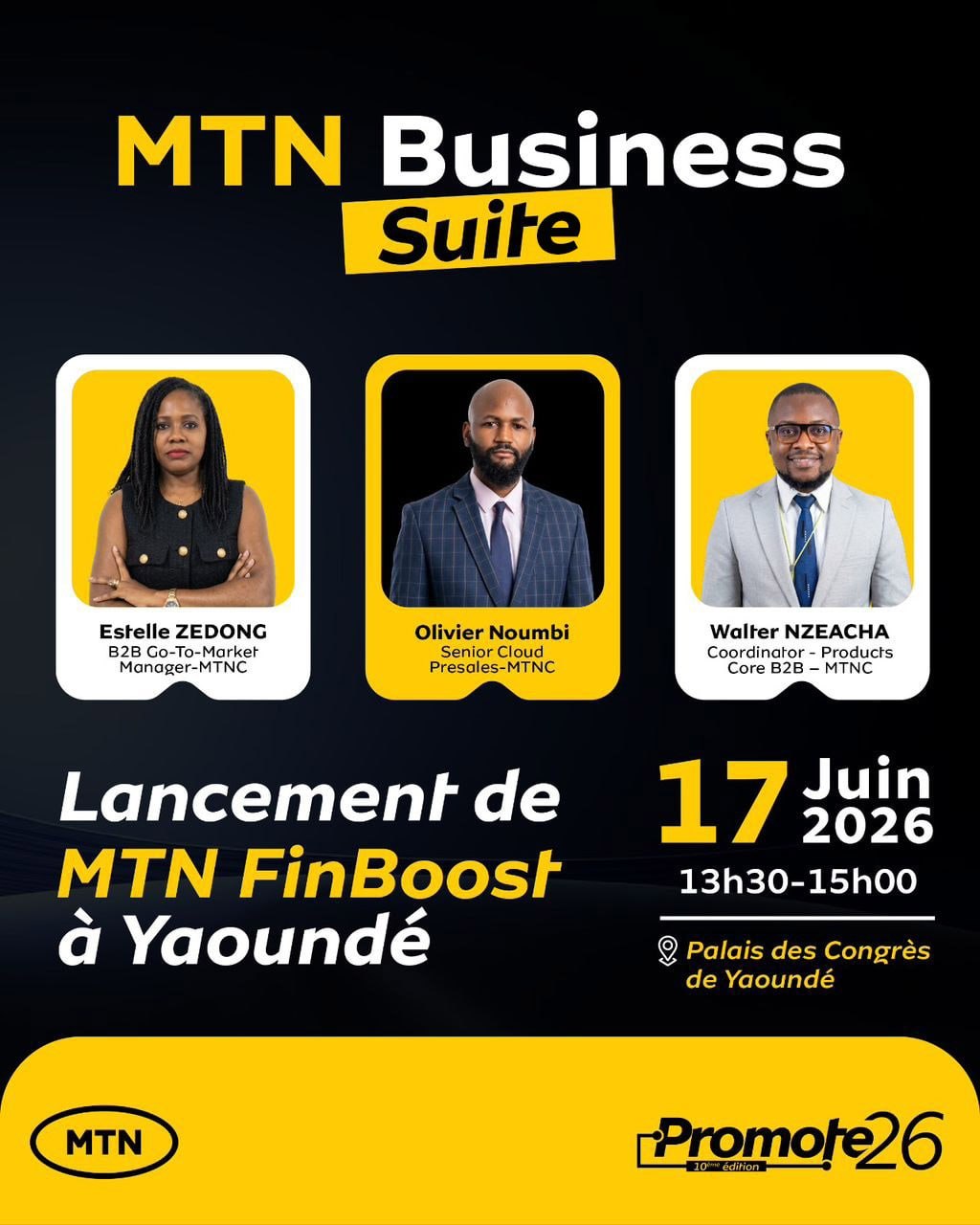 Intervenants MTN Business Suite - lancement MTN FinBoost
