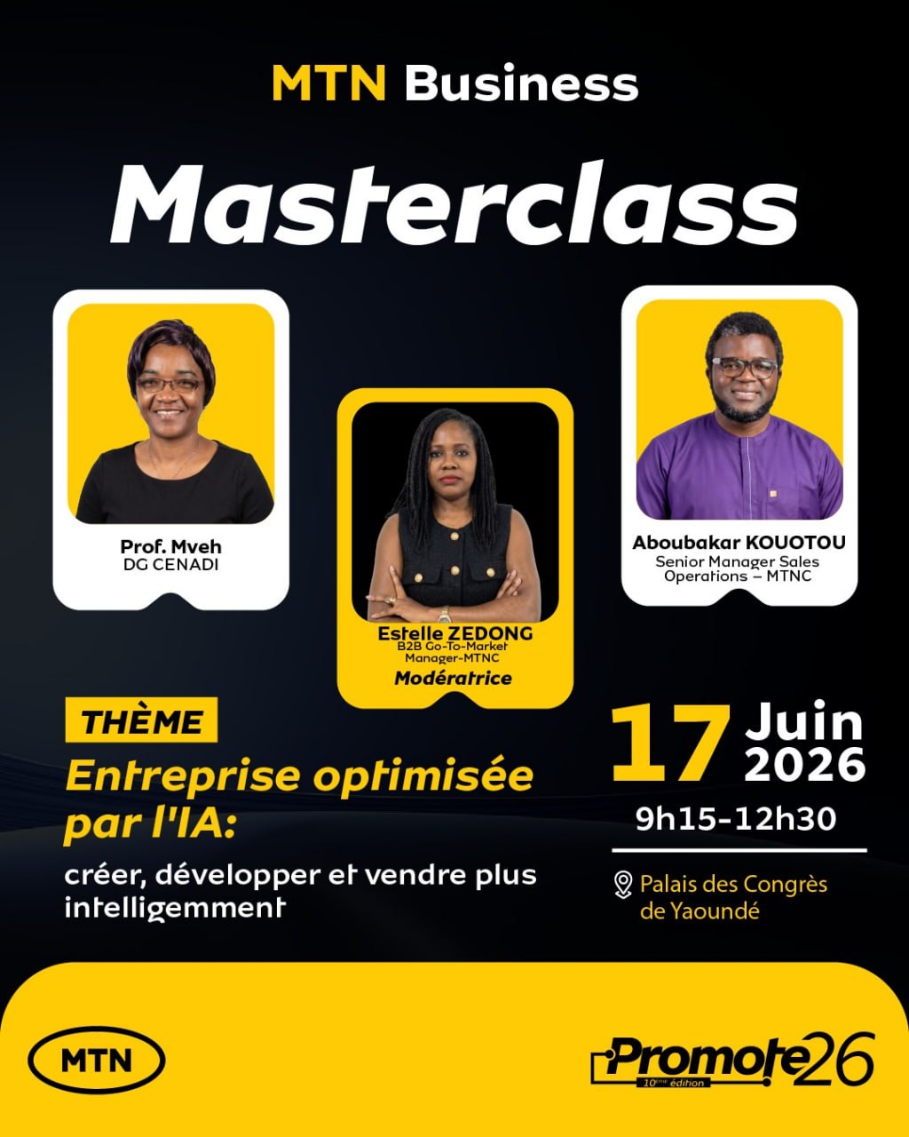 Intervenants MTN Business Masterclass IA