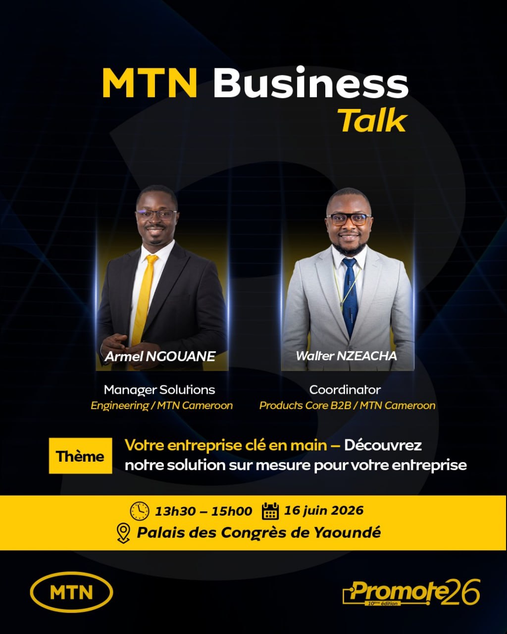Intervenants MTN Business Talk - Votre entreprise clé en main